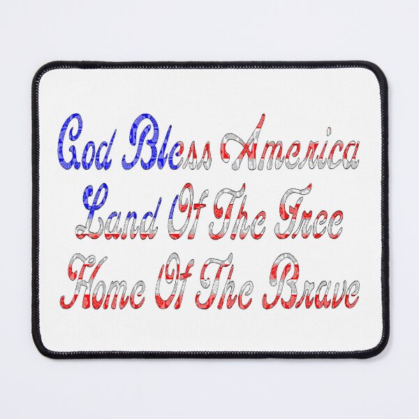 Item preview, God Bless America (Cursive): Rose Pop Art designed and sold by SarahJosArt.