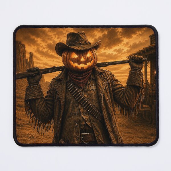 Item preview, Headless Horseman Outlaw Portrait – Halloween Western Fantasy Art designed and sold by TheHorsemanRidesAgain.