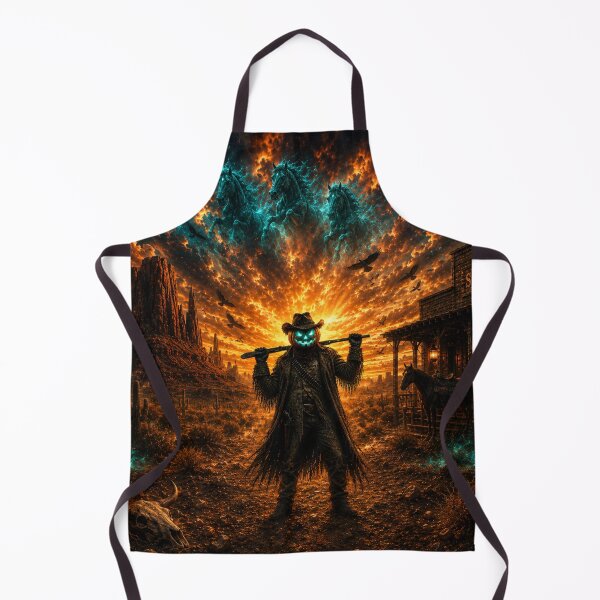 Item preview, Headless Horseman Outlaw Portrait – Halloween Western Fantasy Art designed and sold by TheHorsemanRidesAgain.