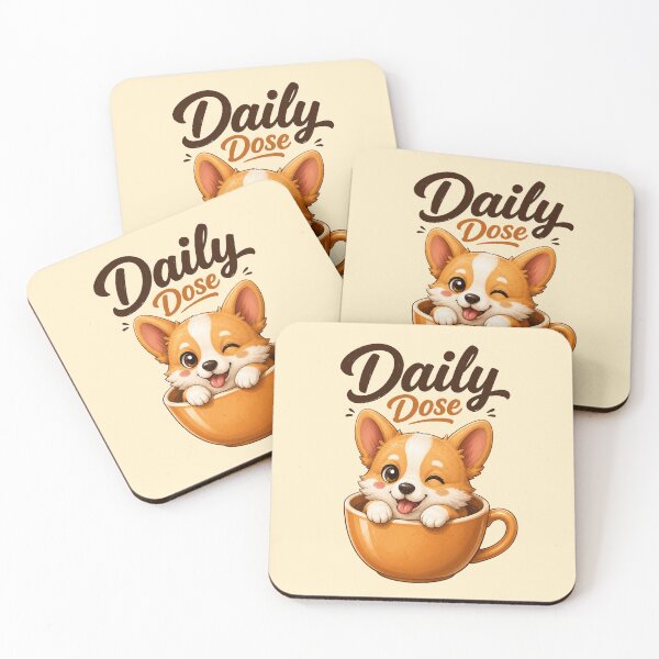 Item preview, Daily Dose Cute Coffee Pup designed and sold by olosra.