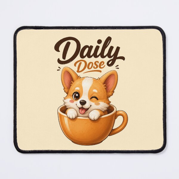 Item preview, Daily Dose Cute Coffee Pup designed and sold by olosra.