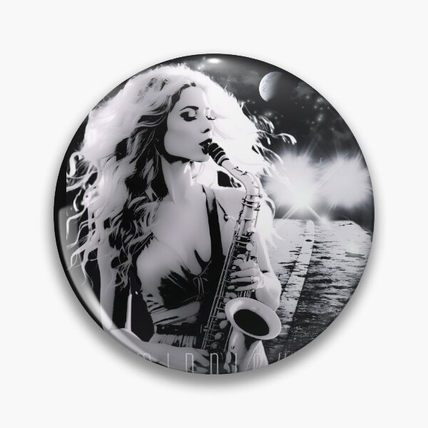 Item preview, Jazz Noir Saxophone Player Music Poster designed and sold by AXENT Designs.