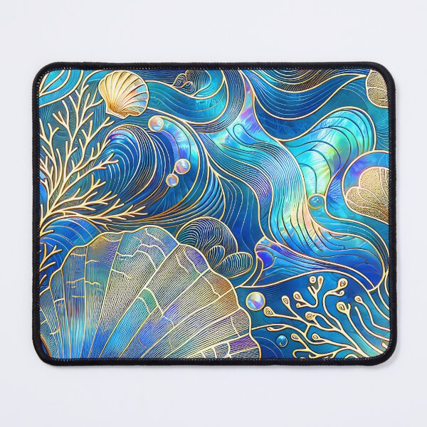 Item preview, Ocean Waves, Shells, Coral, And Pearls Fantasy Designs designed and sold by DEC02.