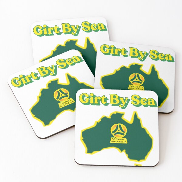 Item preview, SOCCEROOS GIRT BY SEA designed and sold by WallopFam.