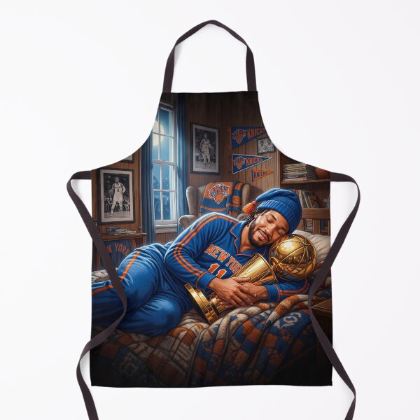 Item preview, Jalen Brunson NY Knicks Sleeping With NBA Finals Trophy designed and sold by Home Decor Art.