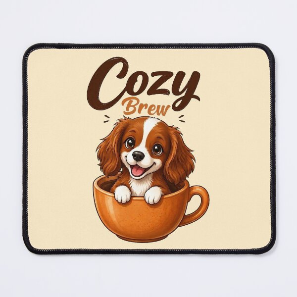 Item preview, Cozy Brew Cute Coffee Dog designed and sold by olosra.