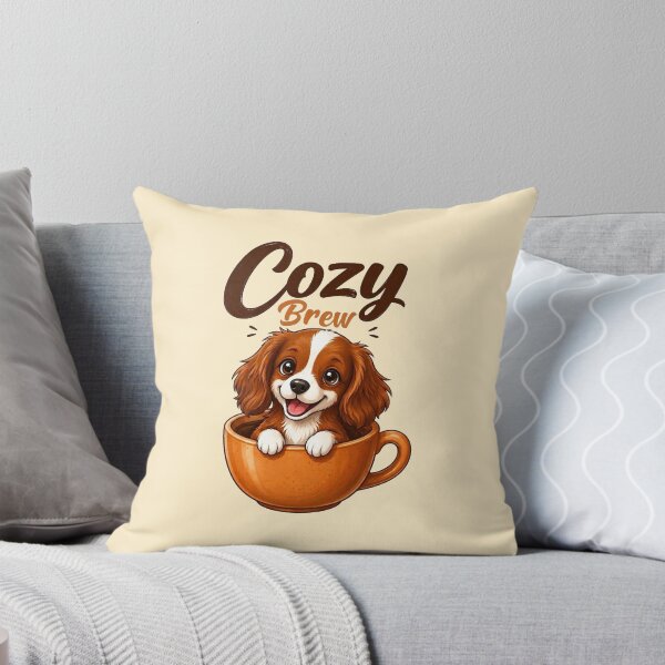 Item preview, Cozy Brew Cute Coffee Dog designed and sold by olosra.