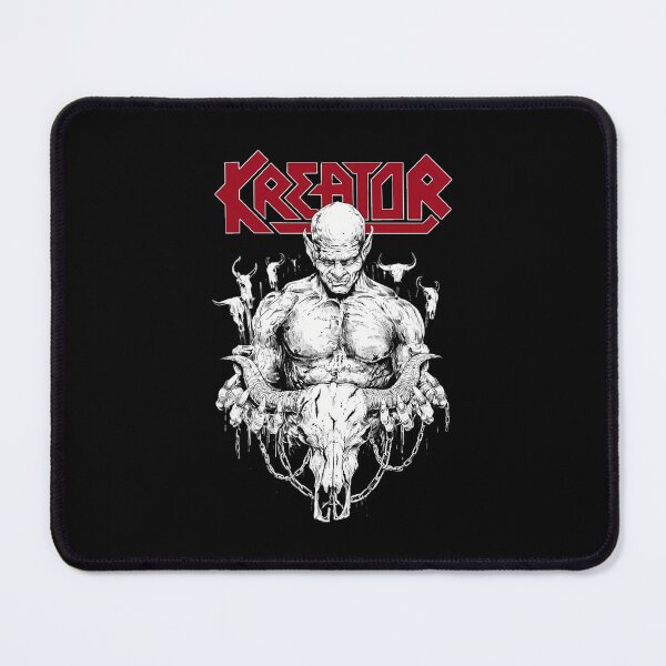 Item preview, Kreator Band Inspired Demon Holding Ram Skull designed and sold by MagicEagleStore.