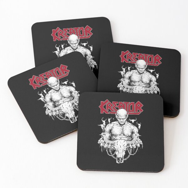 Item preview, Kreator Band Inspired Demon Holding Ram Skull designed and sold by MagicEagleStore.