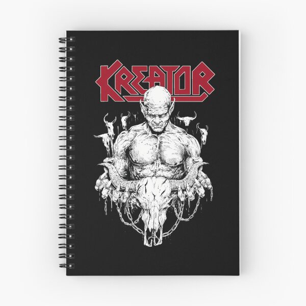 Item preview, Kreator Band Inspired Demon Holding Ram Skull designed and sold by MagicEagleStore.