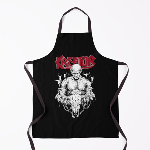 Item preview, Kreator Band Inspired Demon Holding Ram Skull designed and sold by MagicEagleStore.