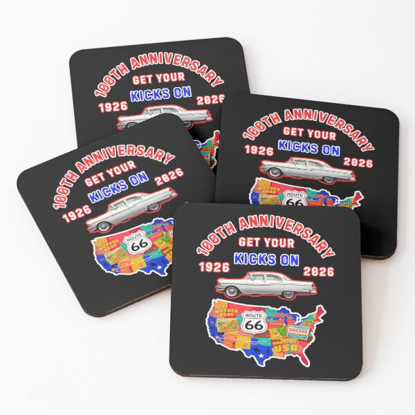Item preview, Get Your Kicks On Route 66 100th Anniversary designed and sold by WoodburyLake.