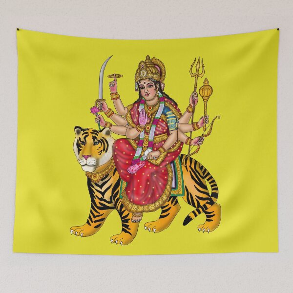 Item preview, Goddess Durga Artwork | Sacred Hindu Divine Mother Digital Art designed and sold by Harshit_Digital_Arts.