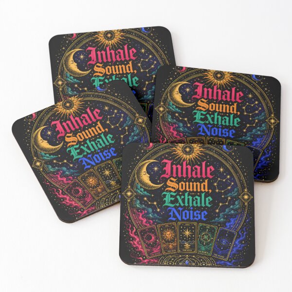 Item preview, Inhale Sound Exhale Noise Celestial Tarot Meditation Gothic Art designed and sold by Artistikastore.