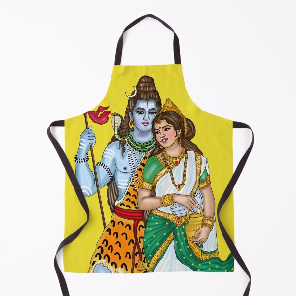 Item preview, Shiva and Parvati Artwork | Sacred Hindu Divine Couple Digital Illustration designed and sold by Harshit_Digital_Arts.