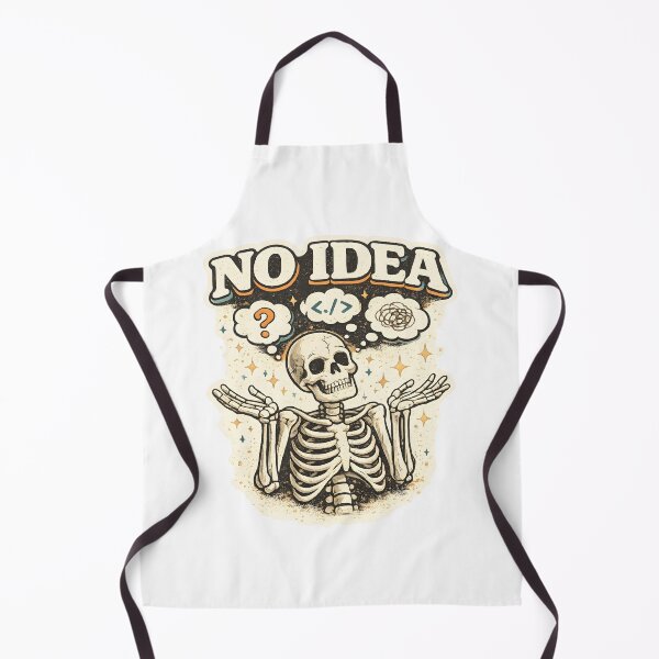 Item preview, NO IDEA Funny Skeleton Retro Vintage Sarcastic Meme Design designed and sold by suthee navakul.