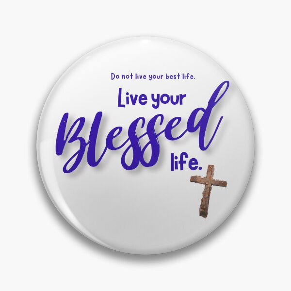 Item preview, Live your Blessed life - blueberry designed and sold by Cane & Abel Creations ..