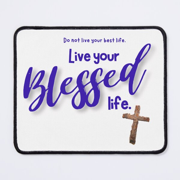 Item preview, Live your Blessed life - blueberry designed and sold by Cane & Abel Creations ..