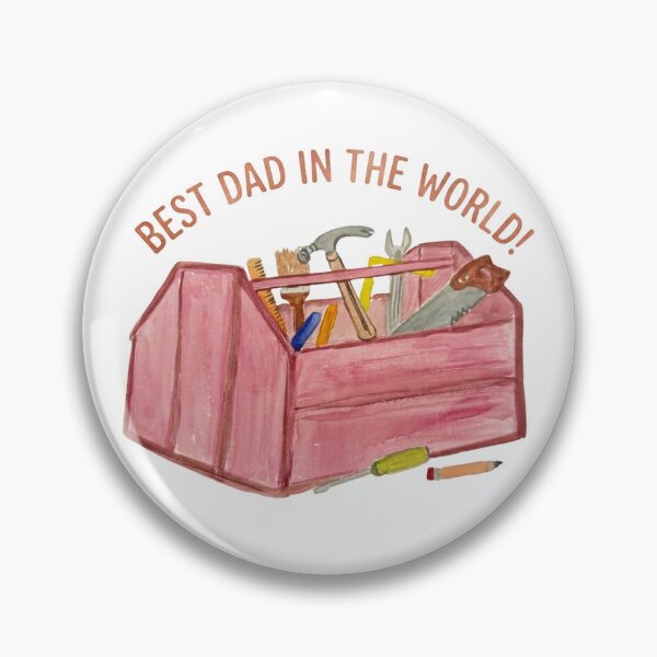 Item preview, Best Dad in the World Watercolor Heart Father's Day Gift designed and sold by DIY by Daphne Co..