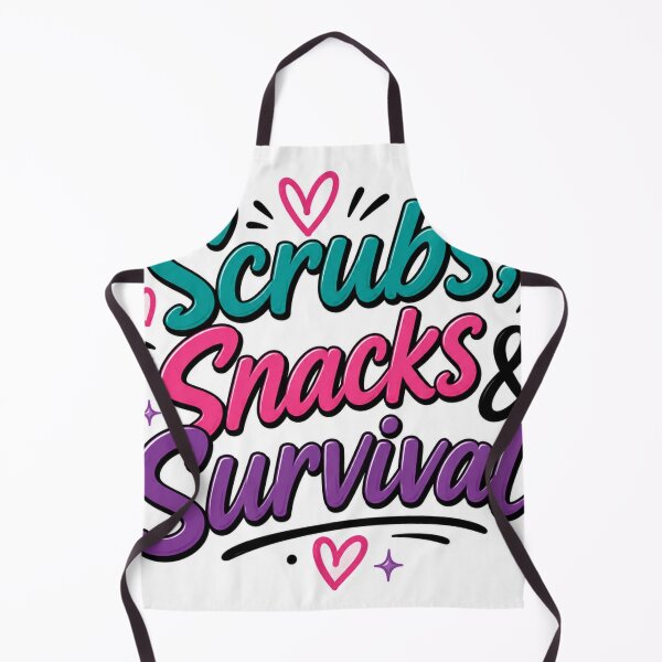 Item preview, Scrubs Snacks & Survival Sticker | CNA Gift | Nurse Life Decal | Healthcare Worker Sticker | Cute Medical Worker Gift designed and sold by overcomercrafts.
