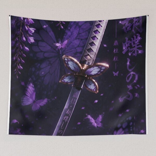 Item preview, Shinobu Kocho Nichirin Sword Poster | Insect Hashira Demon Slayer Anime Katana Art | Butterfly Aesthetic Wall Decor designed and sold by Dyan4.