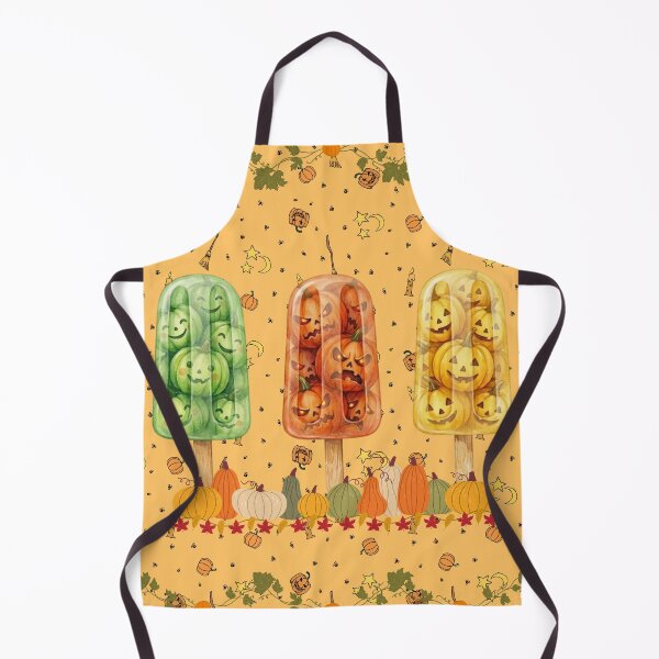 Item preview, Watercolor Halloween Pumpkin Lollipop Graphic - Spooky Autumn Candy Pattern Poster designed and sold by VibranPalette.