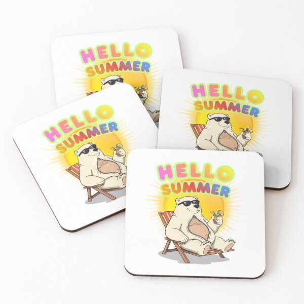 Item preview, Funny Polar Bear – Hello Summer Vacation Vibes designed and sold by MyMerryMary.