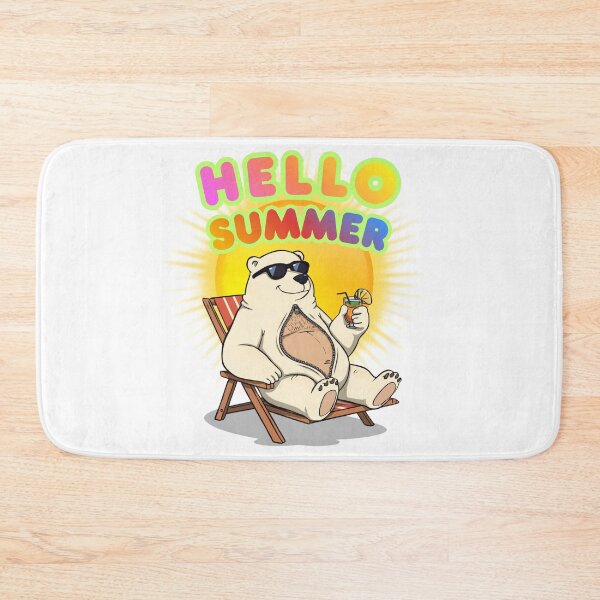 Item preview, Funny Polar Bear – Hello Summer Vacation Vibes designed and sold by MyMerryMary.