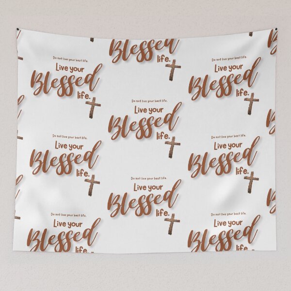 Item preview, Live your Blessed life - mocha designed and sold by Cane & Abel Creations ..