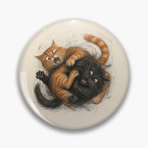 Item preview, Chaotic Cat Wrestling Tornado Sketch designed and sold by POD DYNASTY.