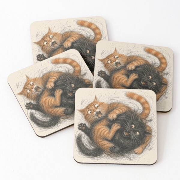 Item preview, Chaotic Cat Wrestling Tornado Sketch designed and sold by POD DYNASTY.