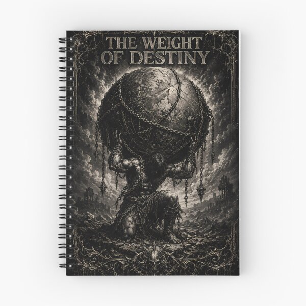 Item preview, The Weight of Destiny | Dark Fantasy Atlas Artwork designed and sold by Strange man.