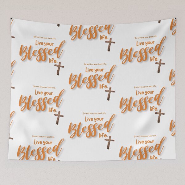 Item preview, Live your Blessed life - cinnamon designed and sold by Cane & Abel Creations ..