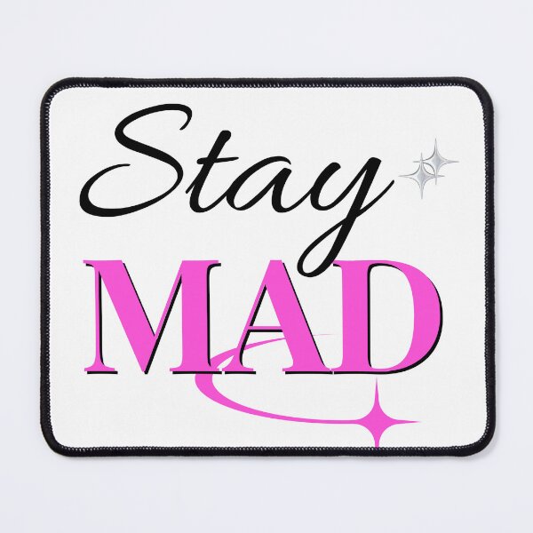Item preview, "Stay Mad” Sticker | Y2K Baddie Pink Aesthetic Quote designed and sold by Keedadesigns.