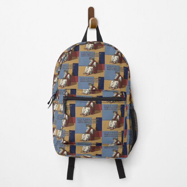Item preview, Stoic Cat Seneca Quote – Luck is What Happens When Preparation Meets Opportunity designed and sold by Donsean22.