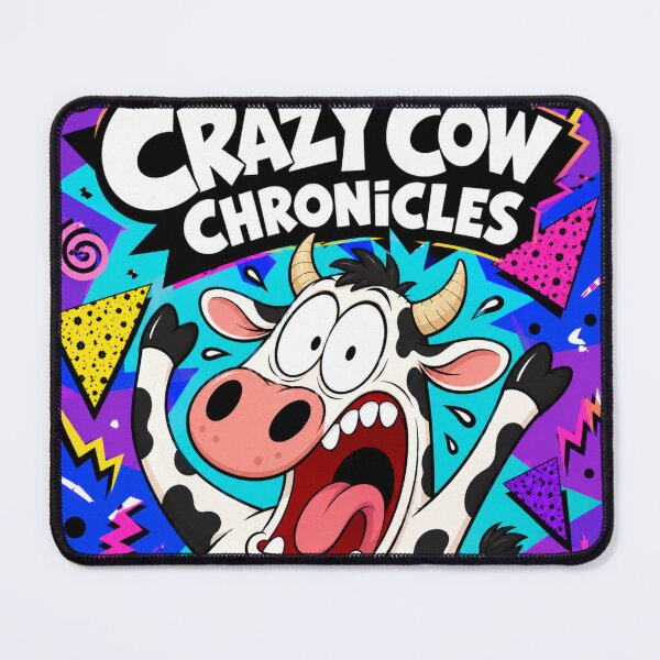 Item preview, Crazy Cow Chronicles – Retro 90s Cartoon Chaos designed and sold by Peanutspixel.