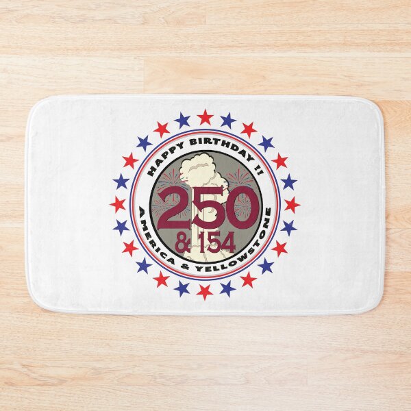 Item preview, Happy Birthday America and Yellowstone !! designed and sold by SmyrnaBuffalo.