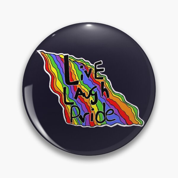 Item preview, Live Laugh Pride LGBTQ Rainbow Pride Design designed and sold by Cherry Prism Designs.