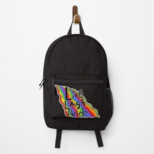 Item preview, Live Laugh Pride LGBTQ Rainbow Pride Design designed and sold by Cherry Prism Designs.
