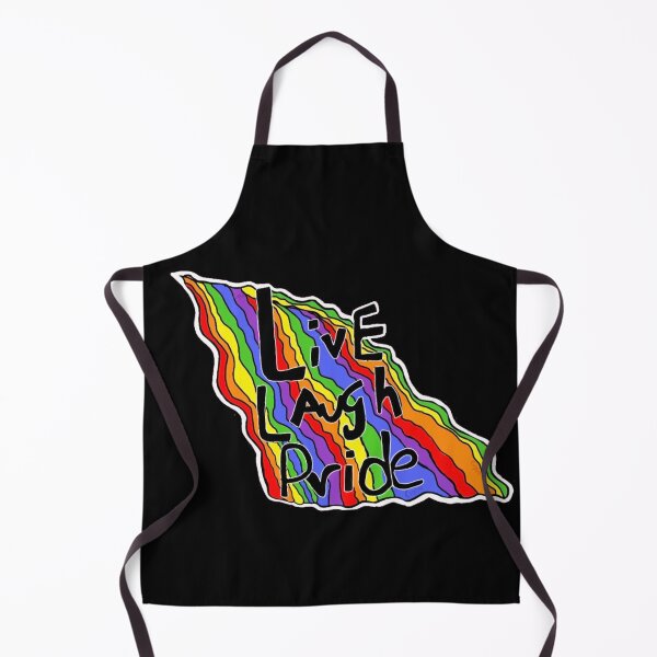 Item preview, Live Laugh Pride LGBTQ Rainbow Pride Design designed and sold by Cherry Prism Designs.