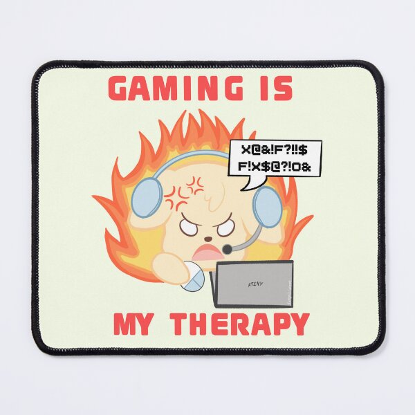 Item preview, ATEEZ ANITEEZ TYUDEONGI: gaming is my therapy mouse pad designed and sold by Ramzi’s Canvas.
