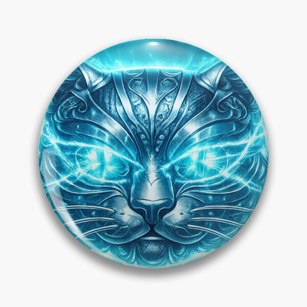 Item preview, AS RELAXED AS A CAT – Premium Chrome Cyan Edition designed and sold by dragon580.