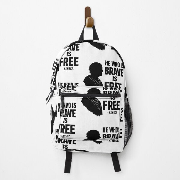 Item preview, Seneca Inspired Bravery Quote – “He Who Is Brave Is Free” designed and sold by Donsean22.