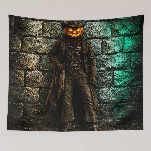 Item preview, Headless Horseman Emerald Wall - Gothic Halloween Fantasy Art designed and sold by TheHorsemanRidesAgain.