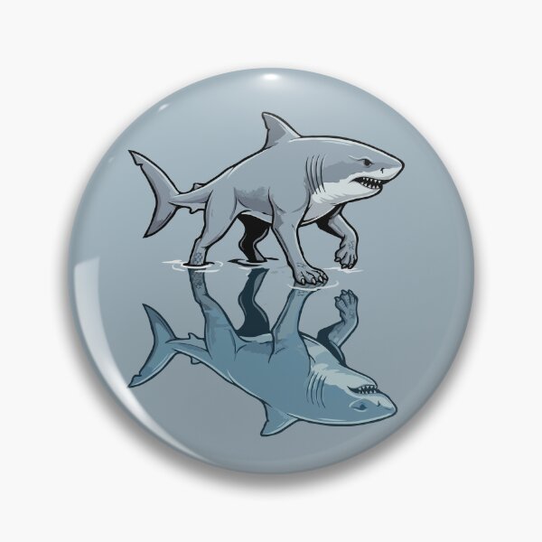 Item preview, Four Legged Walking Shark Water Reflection designed and sold by Gkinoki.
