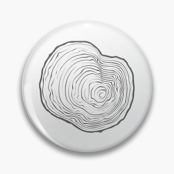 Item preview, Tree Ring Cross Section — Minimalist Nature Print designed and sold by CairnStudio.