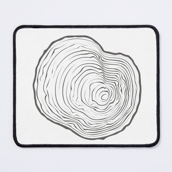 Item preview, Tree Ring Cross Section — Minimalist Nature Print designed and sold by CairnStudio.