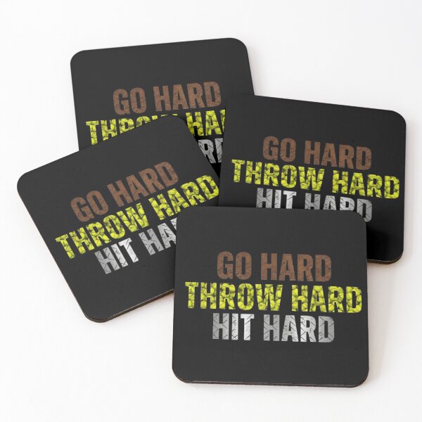 Item preview, Go Hard Throw Hard Hit Hard Softball designed and sold by TiffanyTTees.