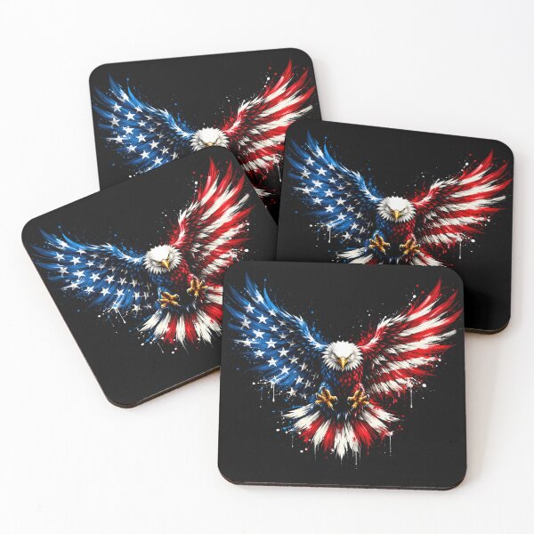 Item preview, Patriotic Bald Eagle American Flag - 4th Of July - America 250 designed and sold by legendaryskins.