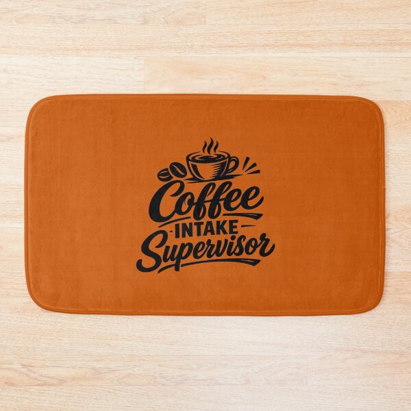 Item preview, Coffee Intake Supervisor. Funny Coffee Lover Typography Design designed and sold by DesignHouse07.